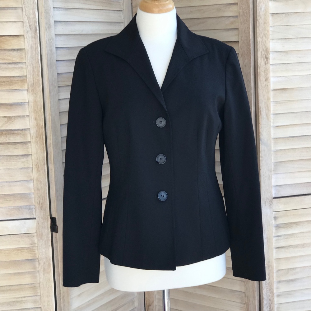 Lafayette 148 New York Career Black Blazer Size 6
